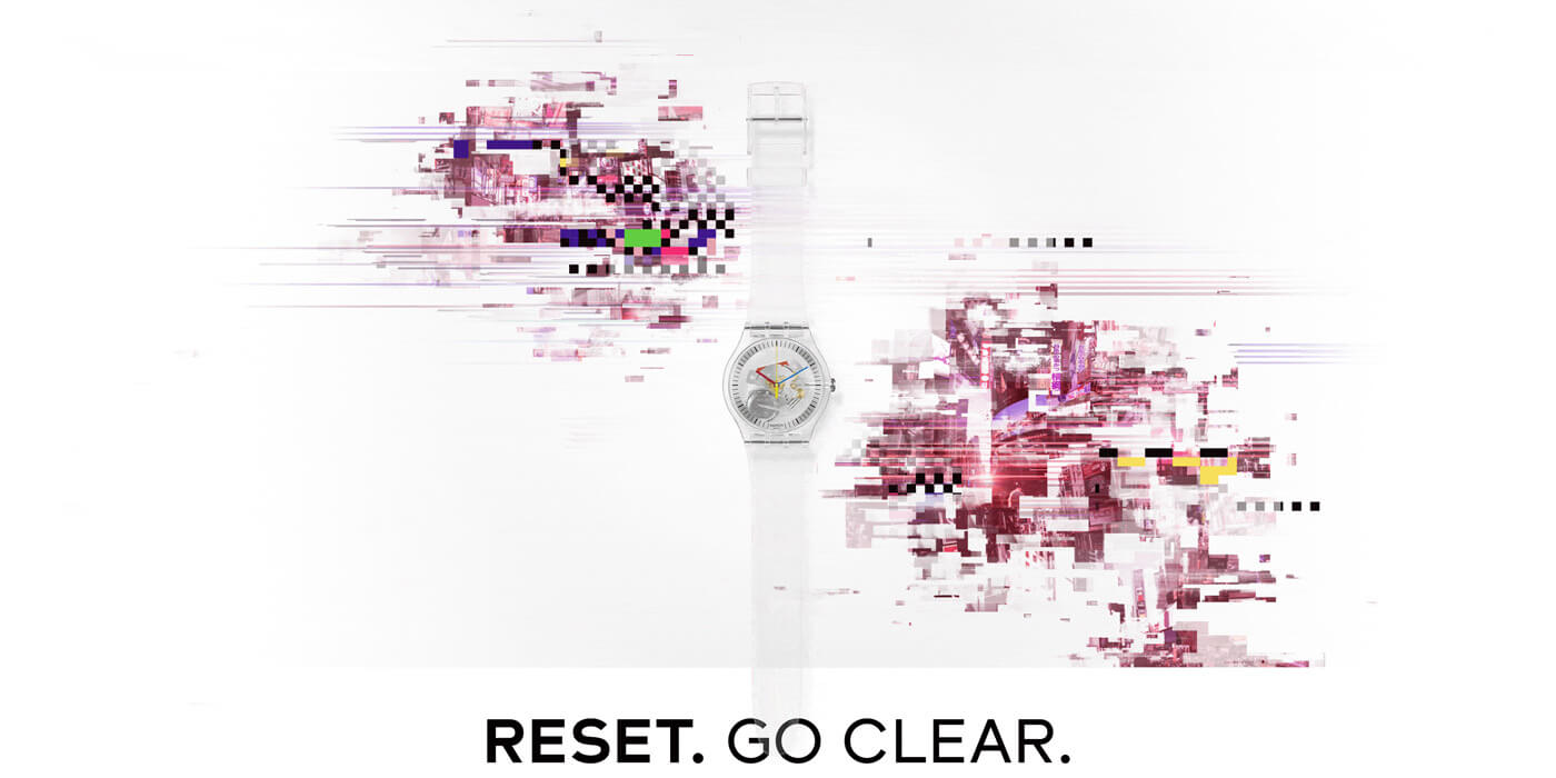 Swatch RESET. GO CLEAR.