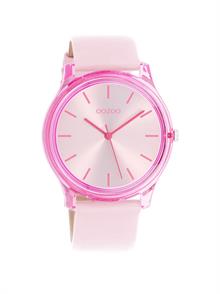Pink Leather Strap