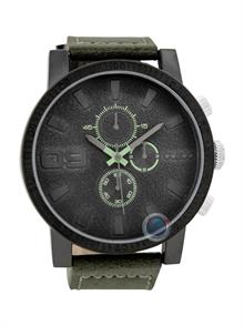 XL Green Leather Strap
